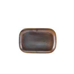Terra Porcelain Rustic Copper Rectangular Plate 29 x 19.5cm