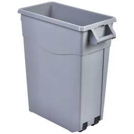Grey Slim Recycling Bin 65L