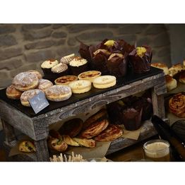 Rustic Wooden Display Crate Stand alternative