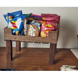 Rustic Wooden Display Crate Stand GN 1/2 alternative