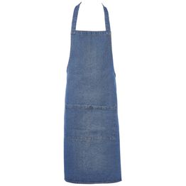 Washed Denim Bib Apron 70 x 90cm