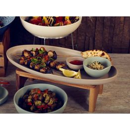 White Copenhagen Oval Melamine Dish 55 x 27.5cm alternative