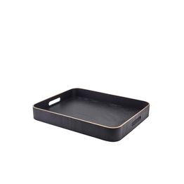 GenWare Black Wood Veneer Butlers Tray 45.5 x 36cm