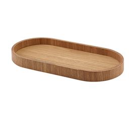 GenWare Oval Light Wood Veneer Tray 23 x 11cm