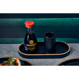 GenWare Oval Black Wood Veneer Tray 23 x 11cm alternative