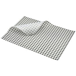 Greaseproof Paper Black Gingham Print 35 x 25cm