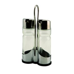 Genware Oil &amp; Vinegar Set With Stand