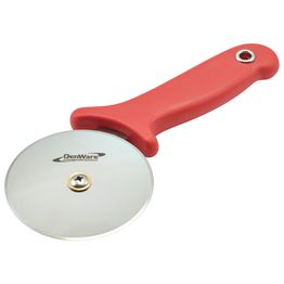 Genware Pizza Cutter Red Handle