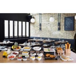 Genware Plastic Handle Buffet Tongs Black alternative