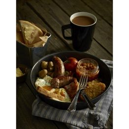 Genware Porcelain Black Latte Mug 34cl/ 12oz alternative