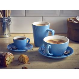Genware Porcelain Blue Bowl Shaped Cup 9cl/ 3oz alternative