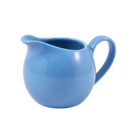 Genware Porcelain Blue Jug 14cl/ 5oz