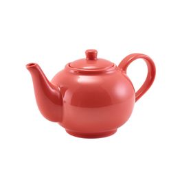 GenWare Porcelain Coral Teapot 45cl/ 15.75oz