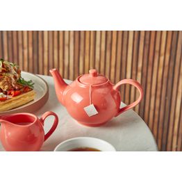 GenWare Porcelain Coral Teapot 45cl/ 15.75oz alternative