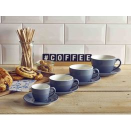 Genware Porcelain Grey Bowl Shaped Cup 17.5cl/ 6oz alternative