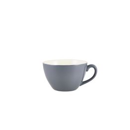 Genware Porcelain Grey Bowl Shaped Cup 34cl/ 12oz