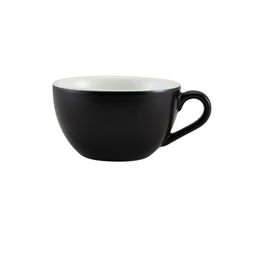 Genware Porcelain Matt Black Bowl Shaped Cup 34cl/ 12oz