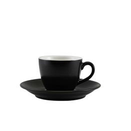Genware Porcelain Matt Black Bowl Shaped Cup 9cl/ 3oz alternative