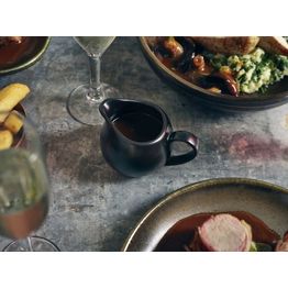 Genware Porcelain Matt Black Jug 14cl/ 5oz alternative