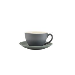 Genware Porcelain Matt Grey Saucer 16cm/ 6.25"