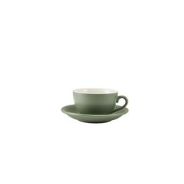 GenWare Porcelain Matt Sage Bowl Shaped Cup 17.5cl/ 6oz