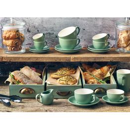 GenWare Porcelain Matt Sage Bowl Shaped Cup 34cl/ 12oz alternative