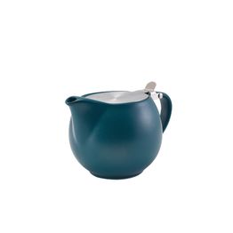 GenWare Porcelain Matt Teal Teapot with St/ St Lid &amp; Infuser 50cl/ 17.6oz