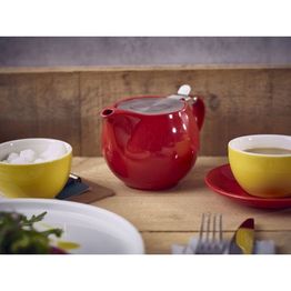 GenWare Porcelain Red Teapot with St/ St Lid &amp; Infuser 50cl/ 17.6oz alternative