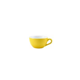 Genware Porcelain Yellow Bowl Shaped Cup 17.5cl/ 6oz