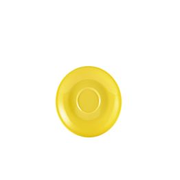 Genware Porcelain Yellow Saucer 12cm