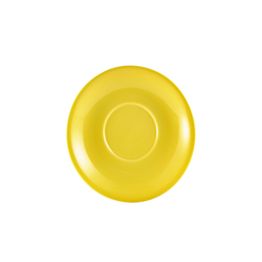 Genware Porcelain Yellow Saucer 16cm