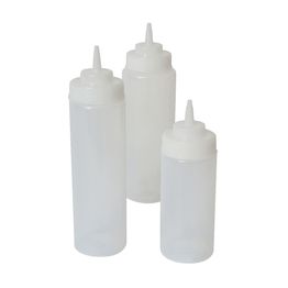 Squeeze Bottle Wide Neck Clear 16oz/ 47cl