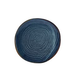 Terra Porcelain Aqua Blue Organic Plate 28.5cm