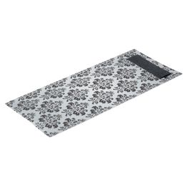 Europochette White with Vintage Design Cutlery Pouch with Black Napkin