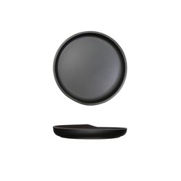 Black Copenhagen Round Melamine Plate 17cm