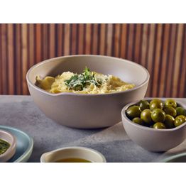 Sand Brown Copenhagen Round Melamine Bowl 20 x 7.5cm alternative