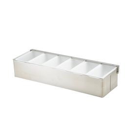 GenWare 6 Part Stainless Steel Condiment Holder