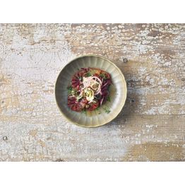 Terra Porcelain Matt Grey Scalloped Coupe Bowl 20.3cm alternative