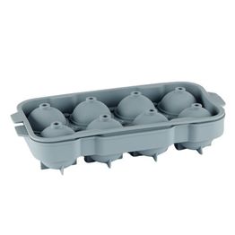 DPS Barware Silicone Ice Ball Moulds, 25x12cm, 8 Balls, Grey