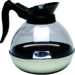 Coffee Decanter Clear Top/ S/ St. Base 1.9L/ 64oz