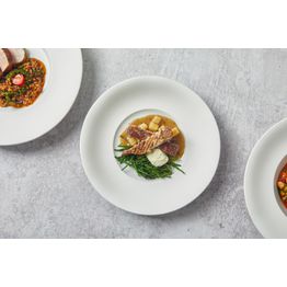 Incise Porcelain Lustre Deep Winged Plate 26cm alternative