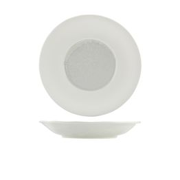 Incise Porcelain Lustre Deep Winged Plate 26cm