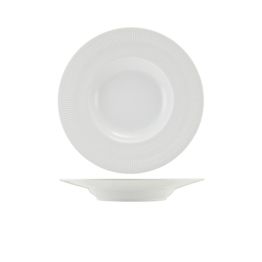 Incise Porcelain Solara Winged Soup Bowl 24cm