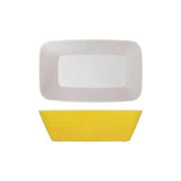 Lemon Yellow Seville Melamine GN 1/4 Deep Dish 26.5 x 16.2 x 8cm