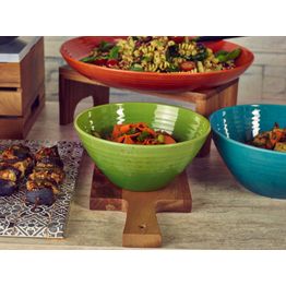 Light Green Glazed Melamine Casablanca Bowl 20.5 x 9.5cm alternative