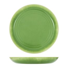 Light Green Glazed Melamine Casablanca Bowl 38 x 4.5cm