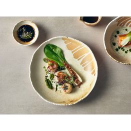 Roko Porcelain Sand Coupe Bowl 28cm alternative