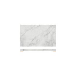 White Marble Agra Melamine GN 1/3 Slab 32.5 x 17.6cm