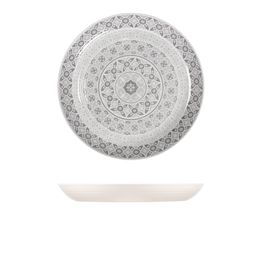 White Marrakesh Melamine Bowl 38 x 4.5cm