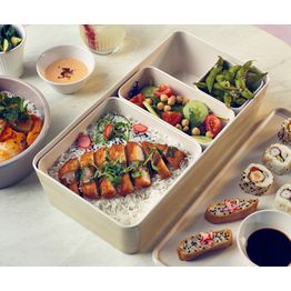 White Tokyo Melamine Large Bento Box Insert 17 x 7cm alternative